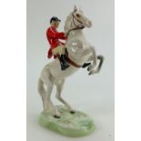 Beswick rare Huntsman on rearing white horse 868 (good restoration to both front legs)