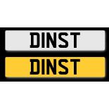 Car registration plate D 1NST,