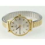 Omega ladies Geneve gold plated mechanical wristwatch with adjustable strap