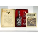 Jack Daniels old no 7 Tennessee whiskey in presentation tin box with two glasses