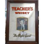 Vintage advertising mirror for Teachers dimension's 69cm x 94cm