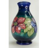 Large Walter Moorcroft Vase decorated in the Anemone design 11"/28cm high