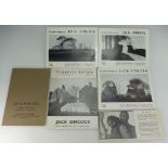 Jack Simcox - 5 x 1960's and early 1970's Picadilly Gallery exhibition catalogues together with a