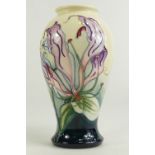 Moorcroft Morning Glory vase, height of vase 26cm high.