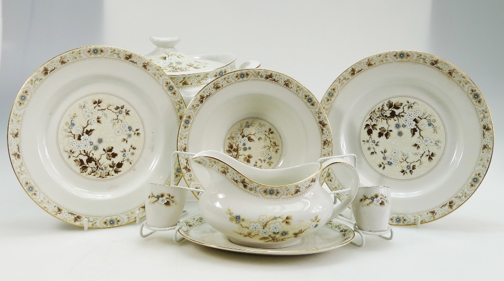 A collection of Royal Doulton Mandalay dinnerware items to include tureens, vegetable dishes,