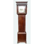 John Baddley Tong mahogany cased early 18th Century long cased clock