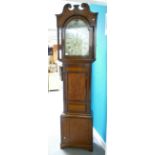 Welsh 19th Century 8 day mahogany inlaid Grandfather clock