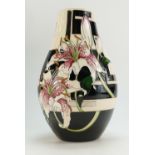 Moorcroft Stargazer Lily vase designer V