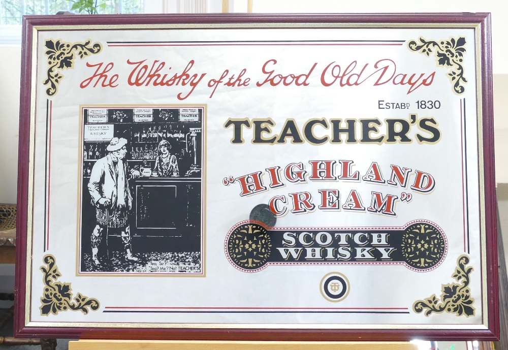 Vintage advertising mirror for Teachers