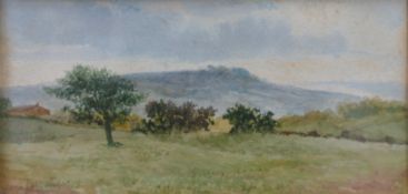 J W Stamper watercolour painting of land