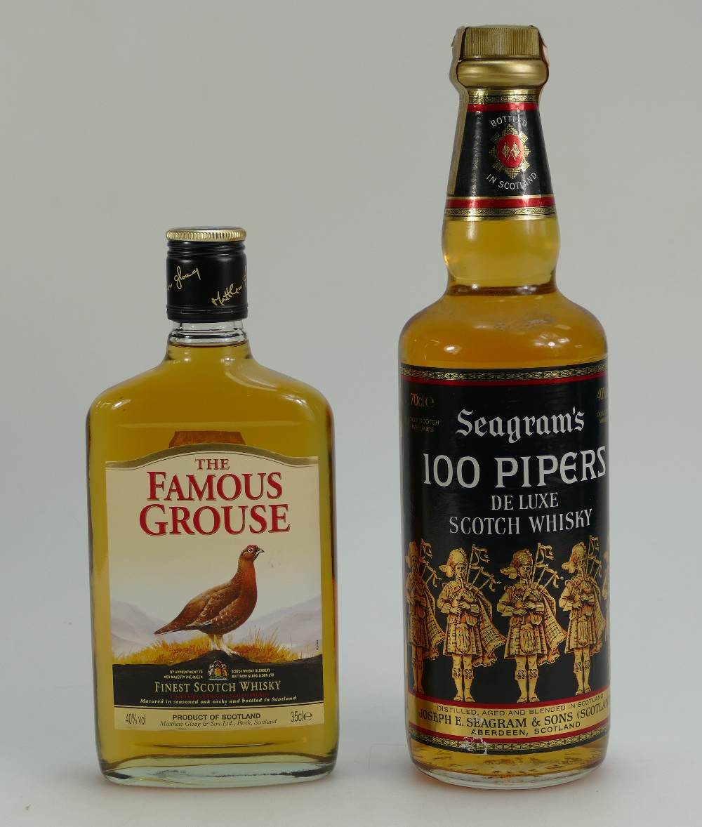 Vintage Seagrams 100 Pipers De Luxe Scot