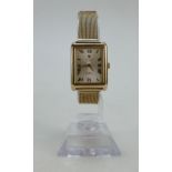 9ct gold Rolex Geneve Cellini ladies wristwatch with 9ct gold bracelet , total weight 43.