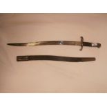 Victorian Enfield short riflesword bayonet with scabbard