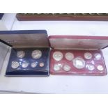 Cased 1974 Bahamas proof coin set together with 1974 British Virginia Islands proof coin set ( 40-
