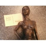 Bronze resin sculpture 'the Dancer' 51/75 by John Letts 19''