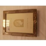 925 Golden jubilee silver easel photograph frame