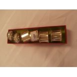 3 Pairs silver napkin rings, Birmingham 1913 Sheffield 1896, 3 pairs marks worn 6.2oz