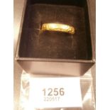 22ct gold wedding ring 5g