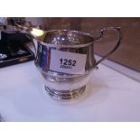 Silver milk jug Birmingham 1941 Maker SL 4.3oz