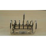 1920's silver toast rack London 1923, approx. 3.7oz