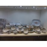 Large quantity of Copeland Spode dinner and tea ware transfer printed design ''Trade Winds''