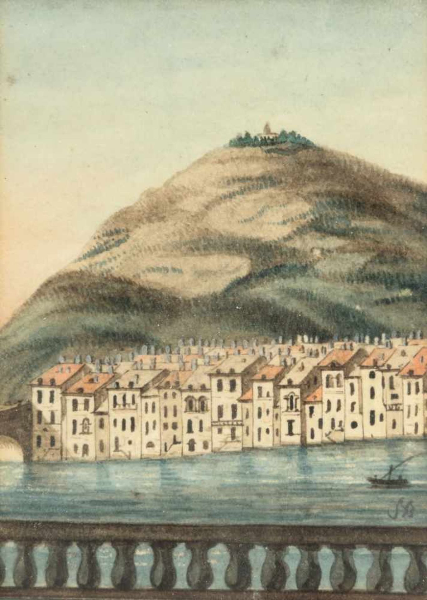 Amalia Benedicks (1811-1837) 'Vier Stadtansichten', um 1830 Miniaturmalereien in Aquarelltechniken - Bild 3 aus 4