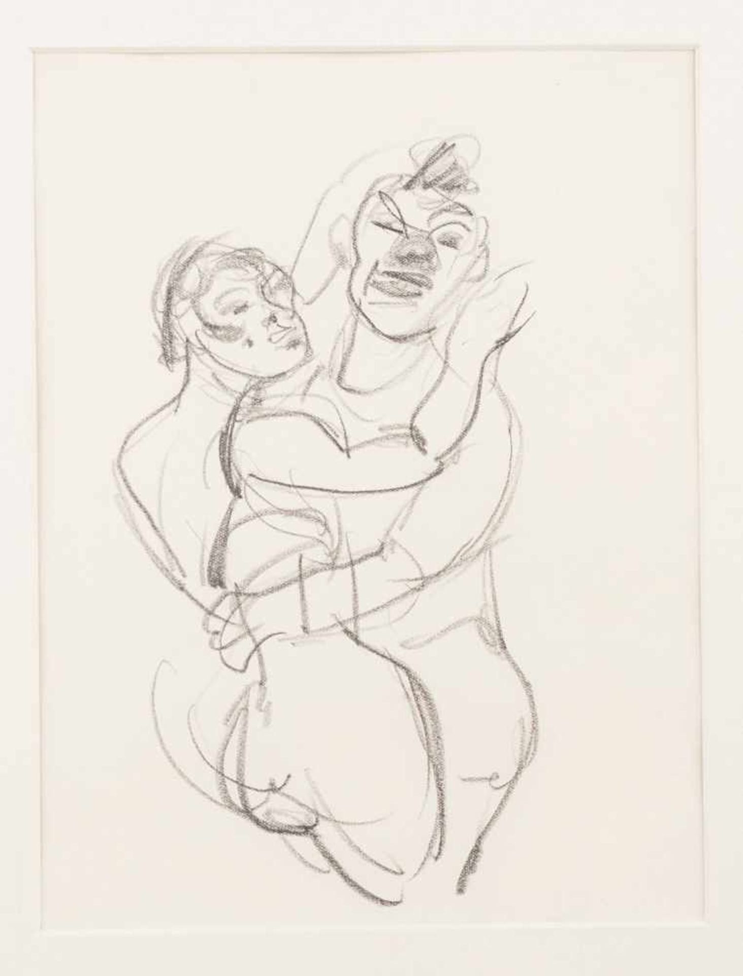 Georg Tappert (Berlin 1880 - 1957 ebendort) 'Tanzender Clown mit Mädchen (Fratellini)', um 1922