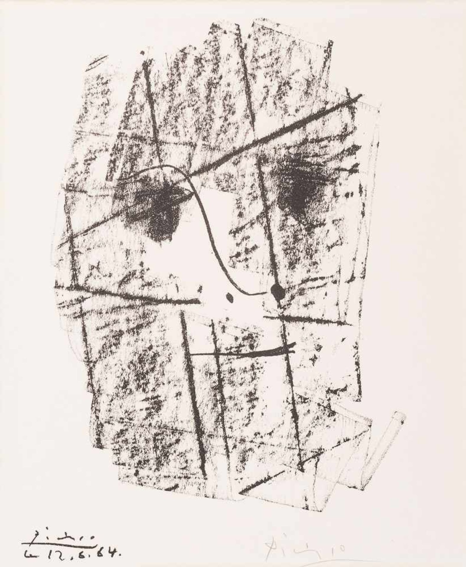 Pablo Picasso (Málaga 1881 - 1973 Mougins) 'Le Visage (Zu Ehren von Daniel-Henry Kahnweiler)',