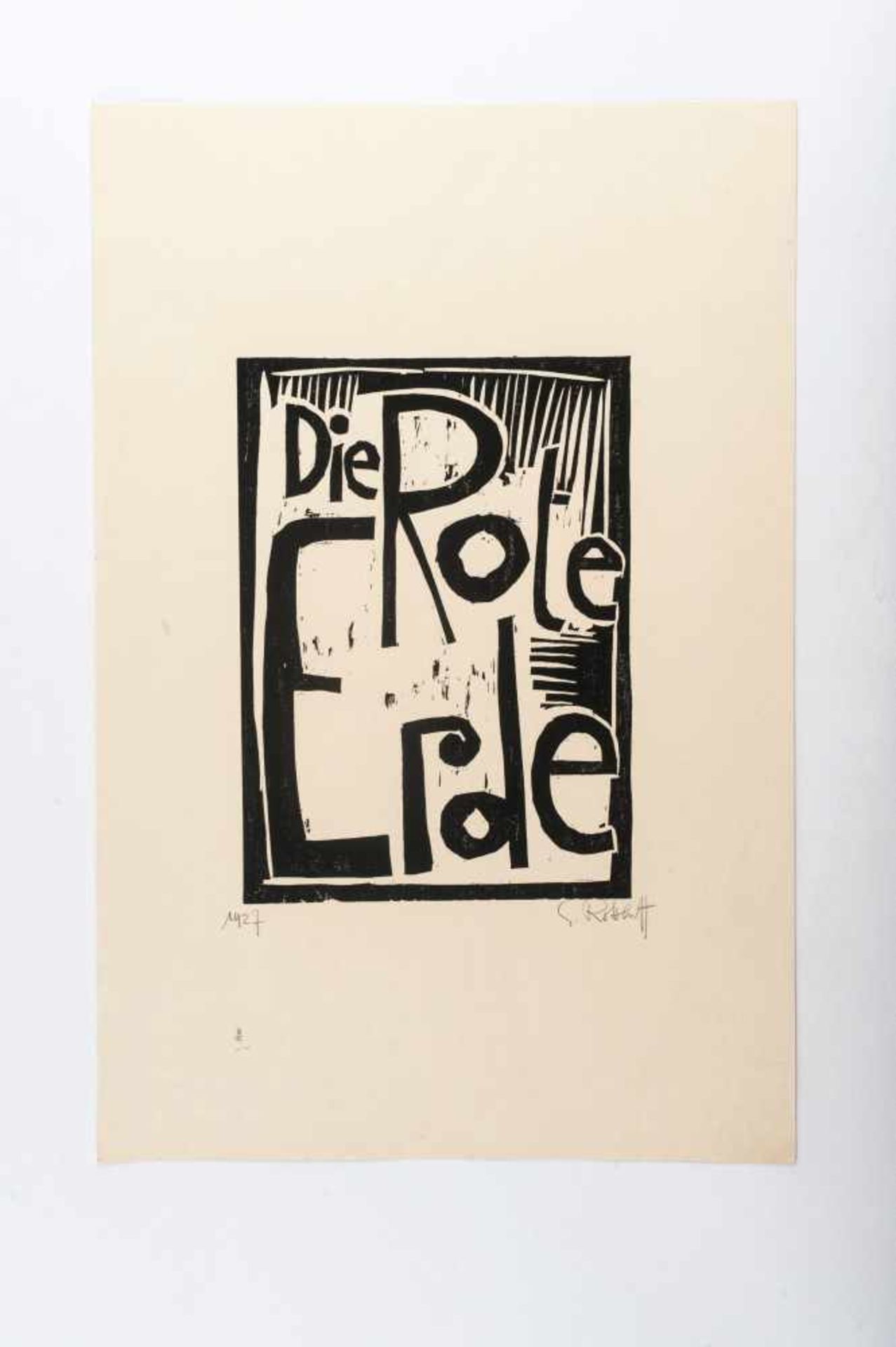 Karl Schmidt-Rottluff (Rottluff 1884 - 1976 Berlin) 'Titel: Die Rote Erde', 1919 Holzschnitt (