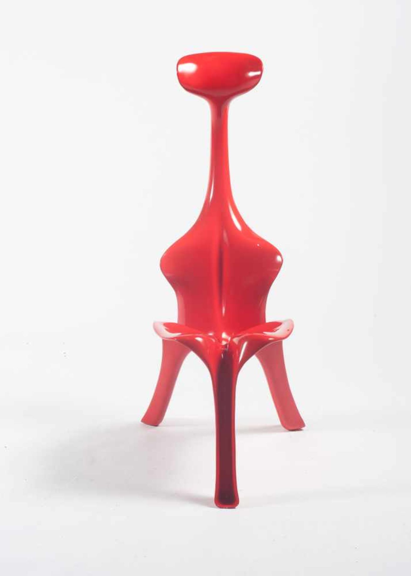 Günter Beltzig Stuhl 'Floris', 1967/1990 H. 106,5 x 48 x 61 cm. Galerie Wolfgang F. Maurer, München, - Bild 2 aus 5