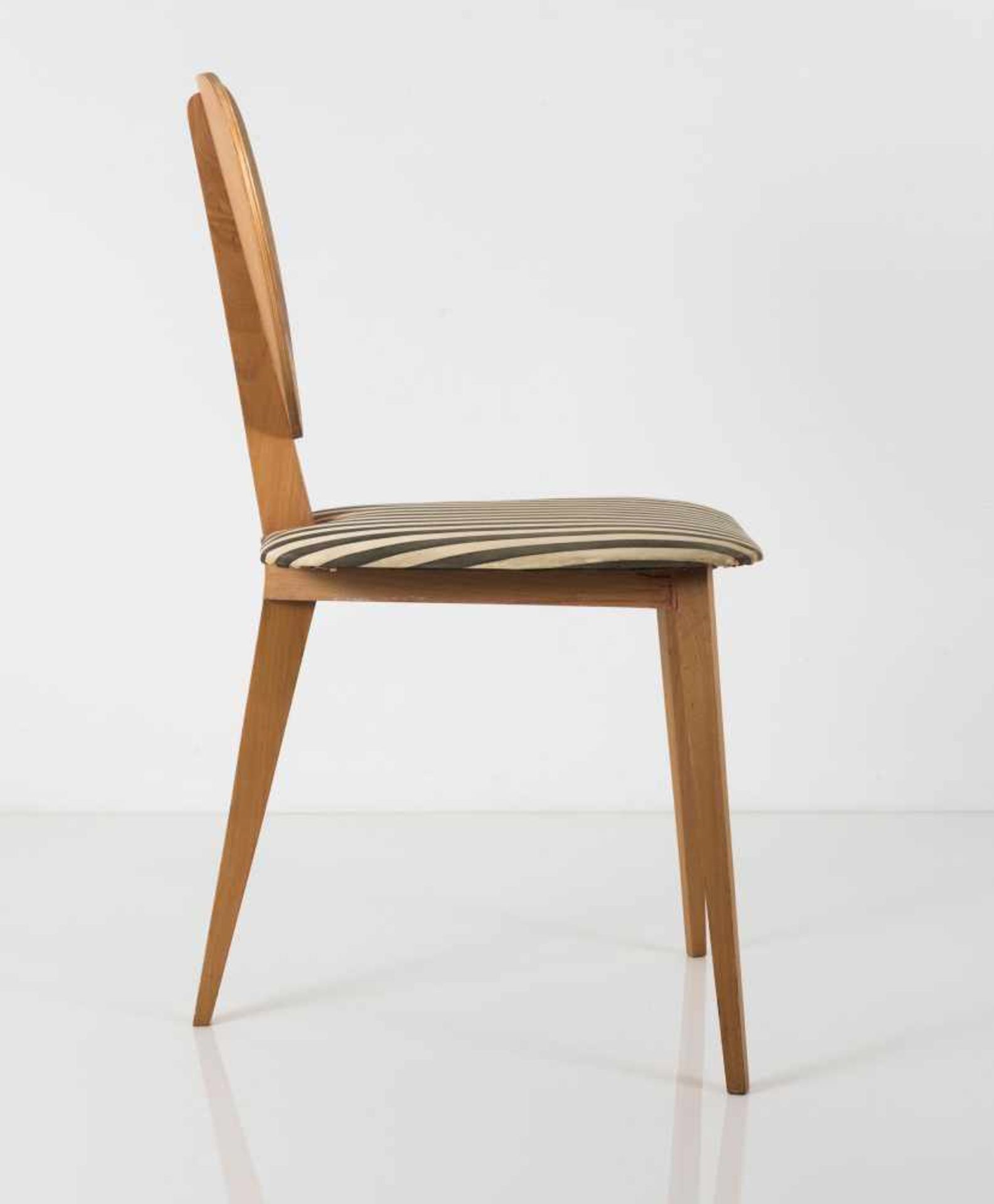 Helmut Magg Prototyp Dreibein-Stuhl, um 1949 H. 82,5 x 35 x 49,5 cm. WK-Möbel Stuttgart ( - Bild 7 aus 7