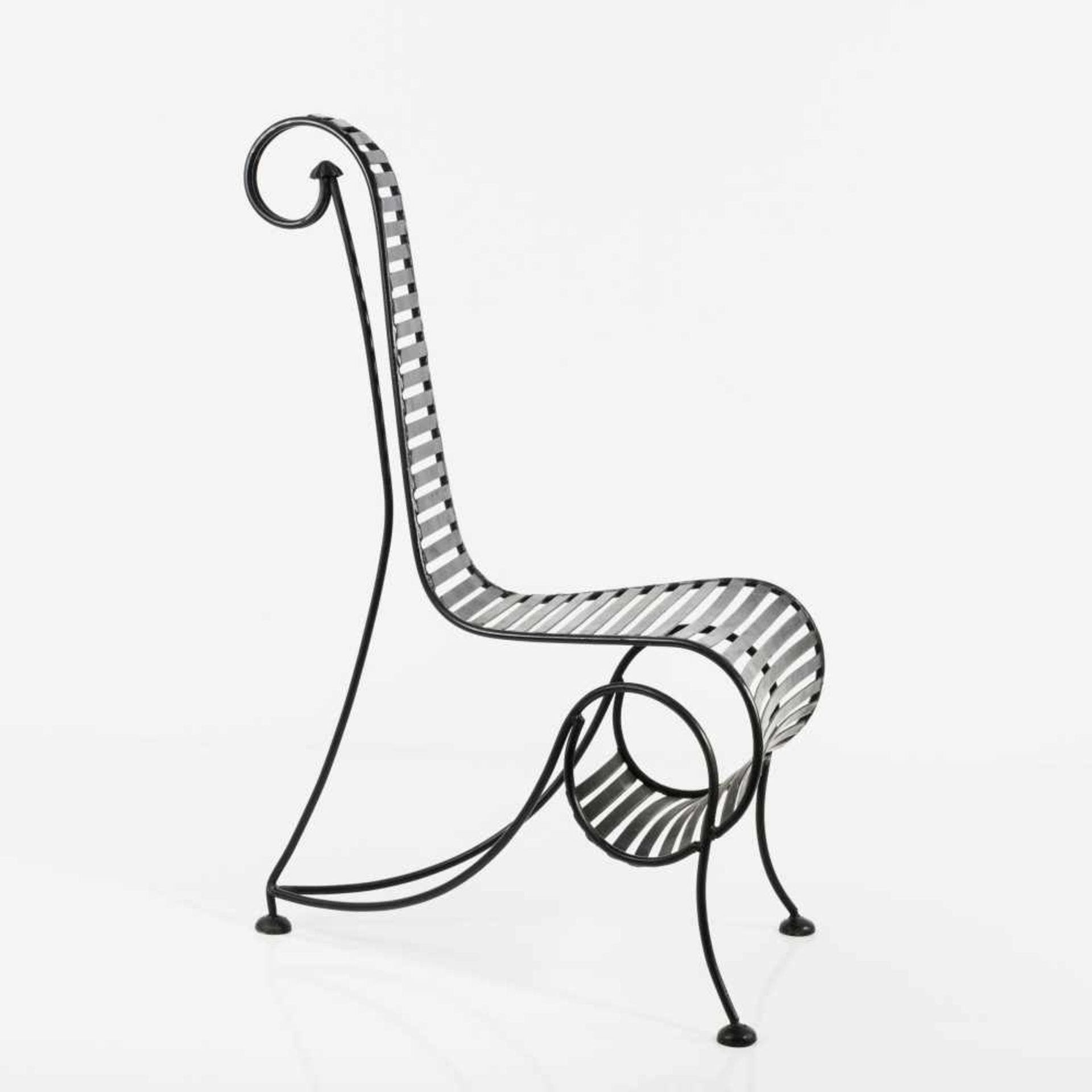 André Dubreuil Sessel 'Spine chair - Variante', 1988 H. 106 x 46 x 75 cm. A. D. Decorative Arts, - Image 3 of 8