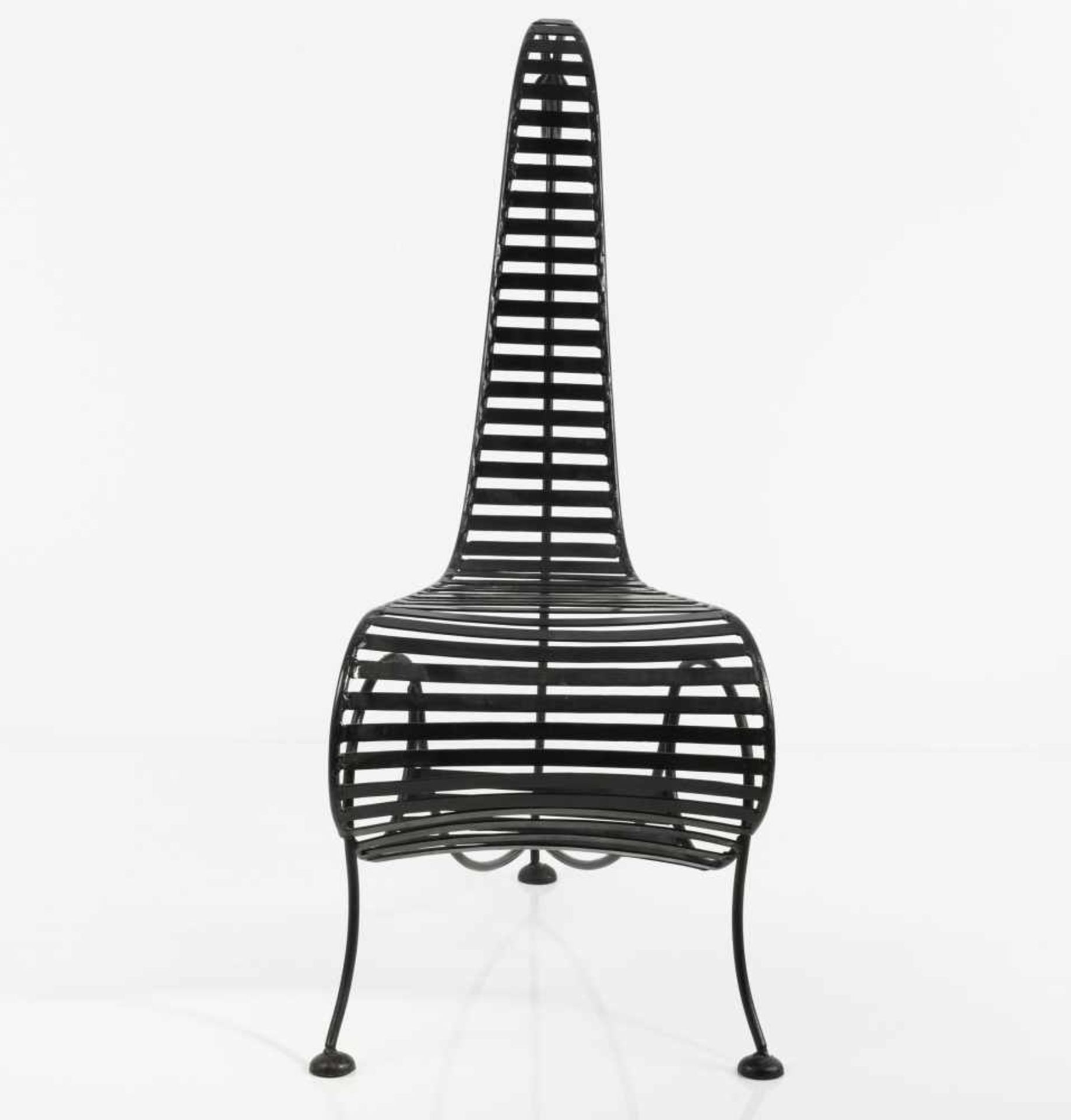 André Dubreuil Sessel 'Spine chair - Variante', 1988 H. 106 x 46 x 75 cm. A. D. Decorative Arts, - Image 5 of 8