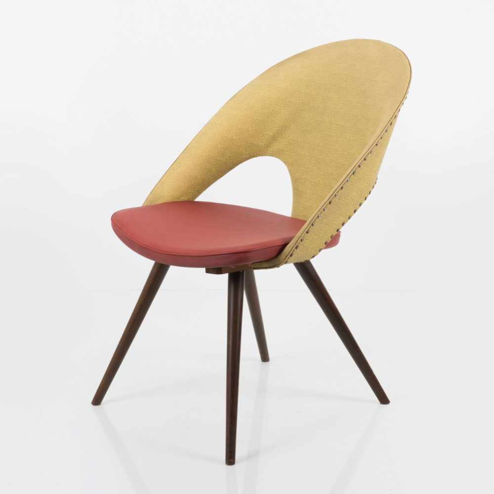 Eddi Harlis Sessel 'S664', 1956/57 H. 79,5 x 54 x 67,5 cm. Thonet, Frankenberg. Buchenholz, dunkel