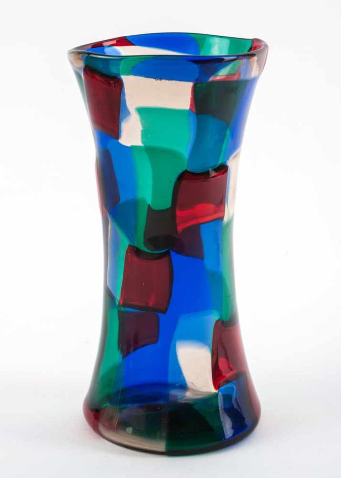 Vase 'Pezzato', um 1951 Fulvio Bianconi Schlanke Spindelform. H. 22,2 cm. Ausführung: Venini & C. - Bild 3 aus 3