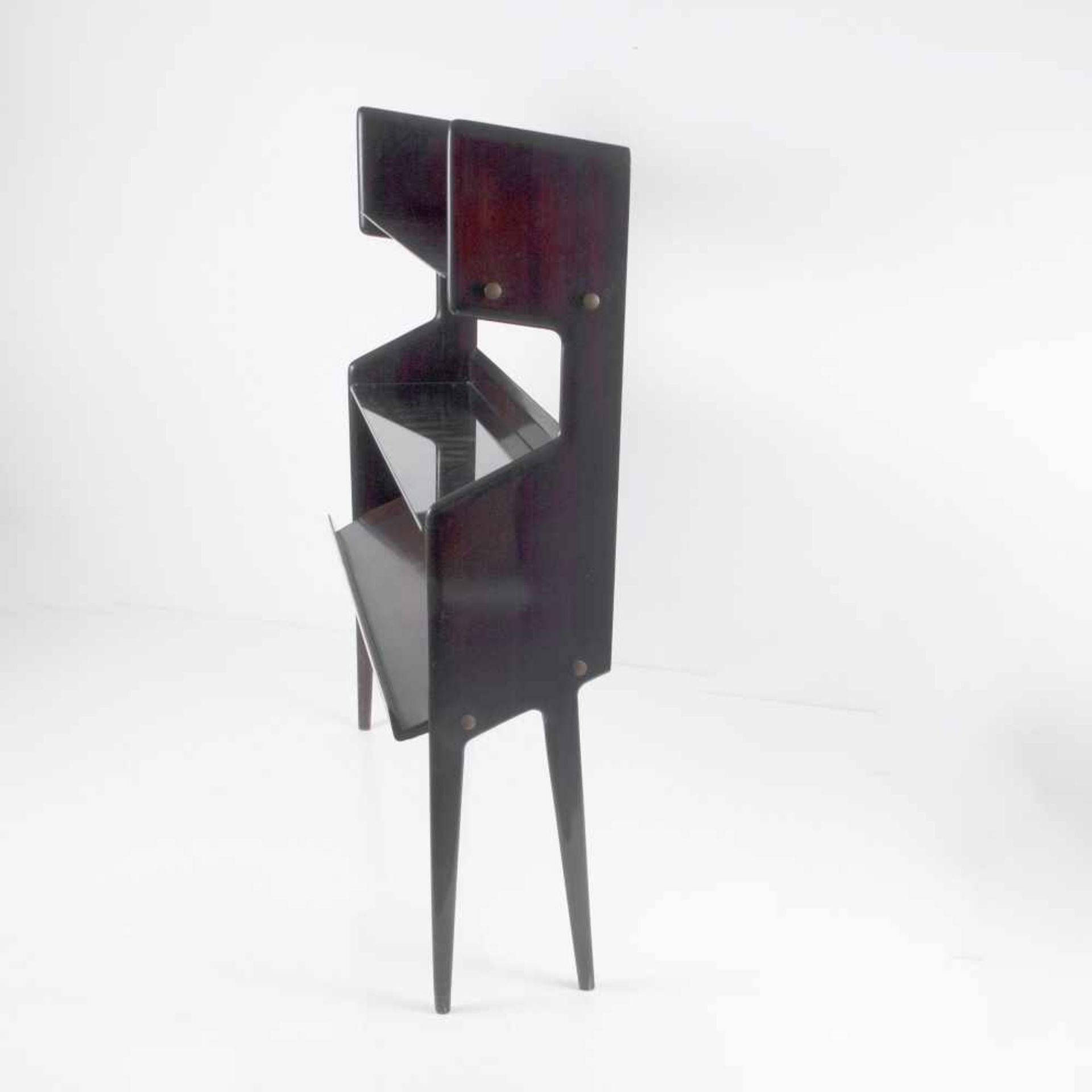 Regal '459', um 1955 Ico Parisi H. 127 x 100 x 31 cm. Angelo De Baggis, Cantù. Holz, teilweise - Bild 2 aus 4