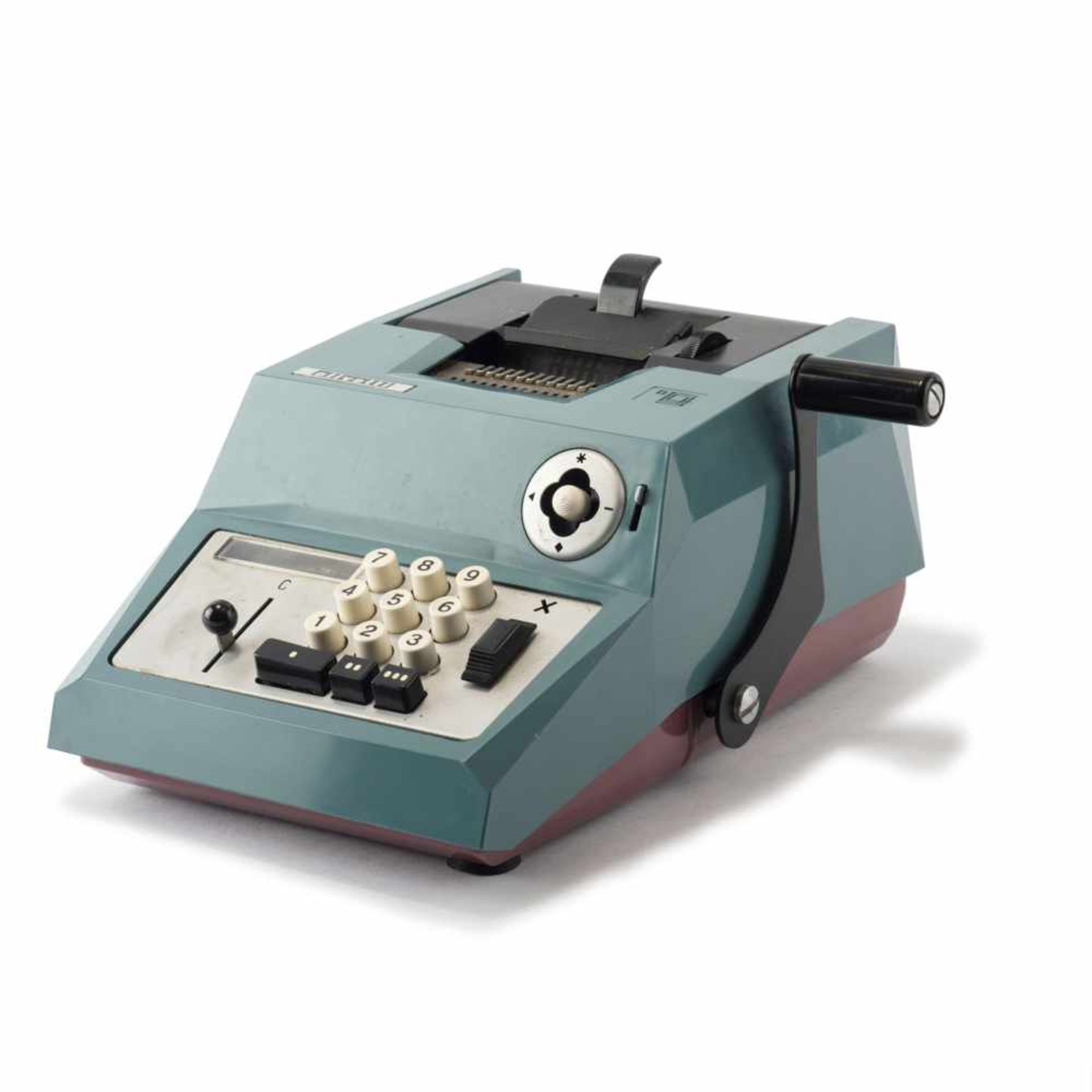 Rechenmaschine 'Summa Prima 20', um 1961 Marcello Nizzoli H. 14,6 x 24 x 34,5 cm. Olivetti, Mailand.