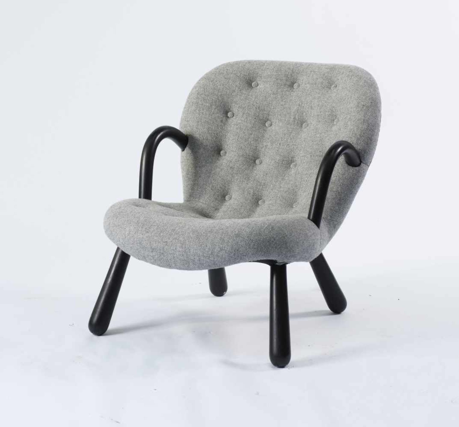 'Clam chair', 1944 Philip Arctander H. 74 x 63 x 83 cm. Vik & Blindheim, Sykkylven, Norwegen ( - Bild 2 aus 6