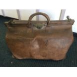 A large Edwardian Gladstone bag