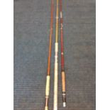 Three trout fly rods, one with Intrepid reel - Canadian, Shakespeare, etc. (3)