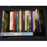 A box of books including gardening, travel, RAF, reference, etc. (21)
