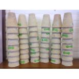 A quantity of unused composition tapering plant pots by ABI. (48)