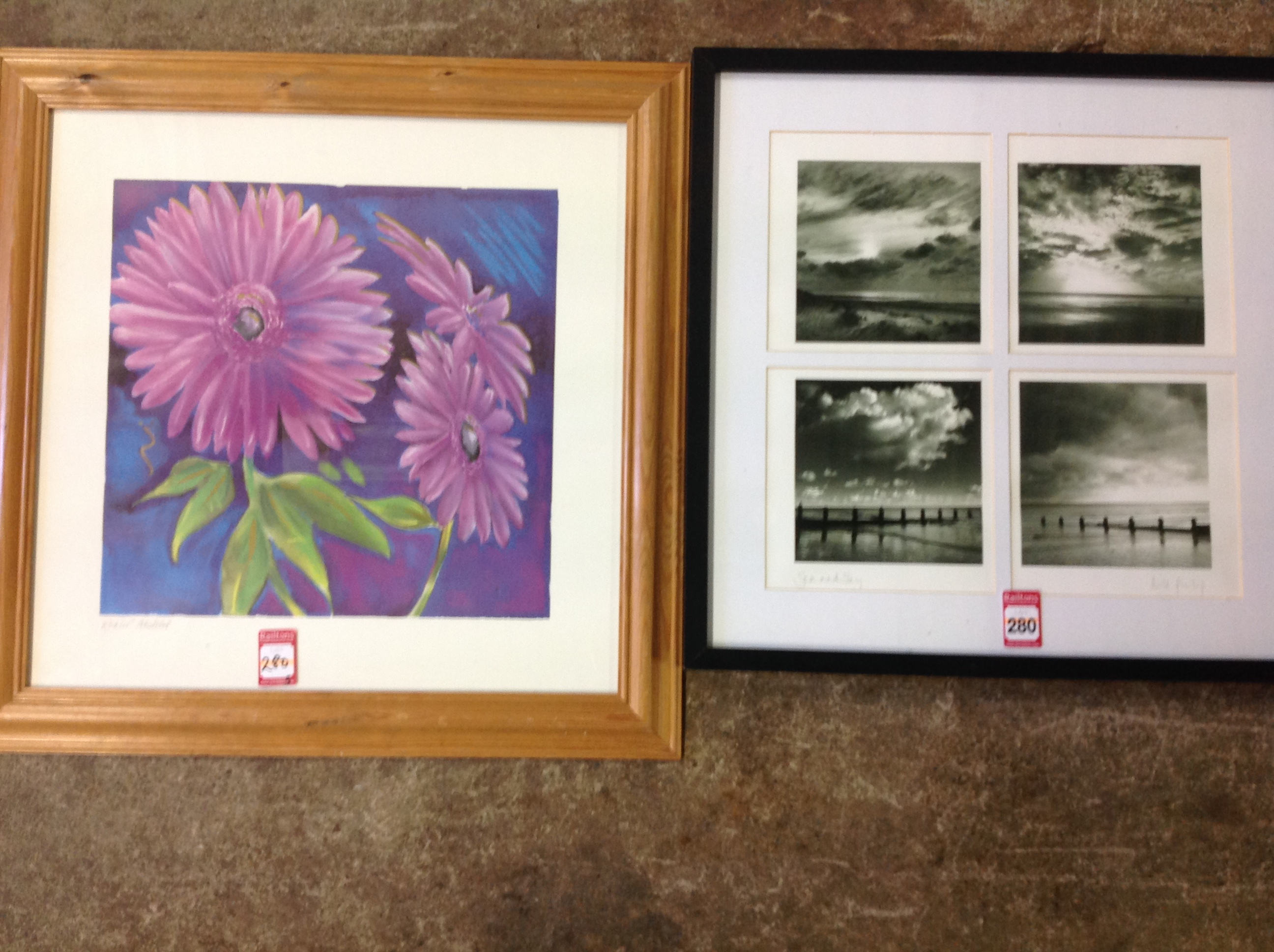 Miscellaneous framed prints, sets, floral, gardens, dried flowers, etc. (A lot) - Image 3 of 3
