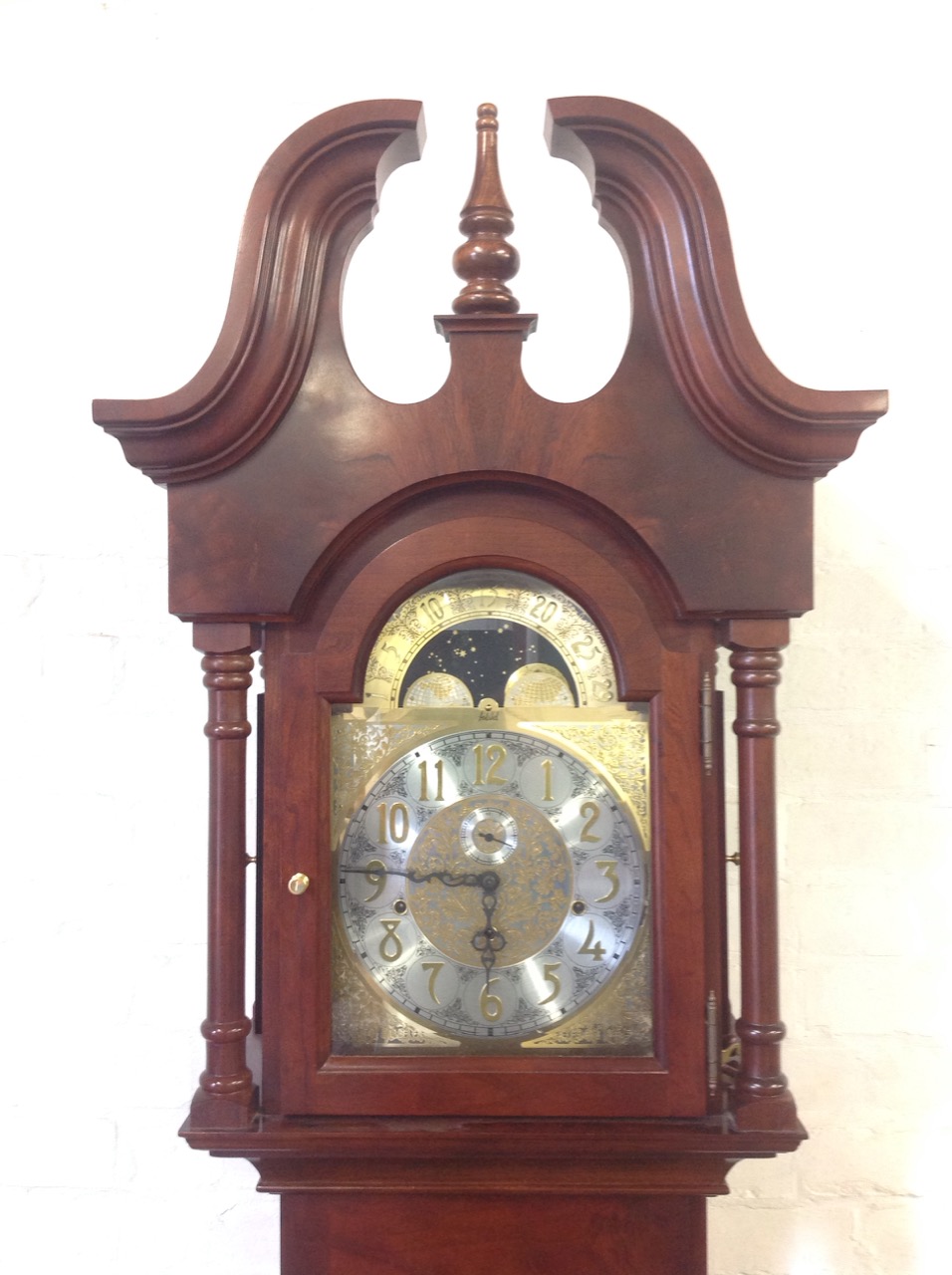 A reproduction Georgian style mahogany longcase clock - Image 3 of 3