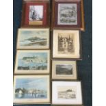 Anthony Fleming, three framed coloured prints