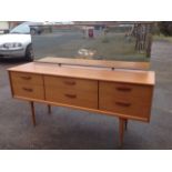 A 70s teak dressing table by F Austin