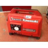 A Kawasaki GA550A 240V petrol generator.