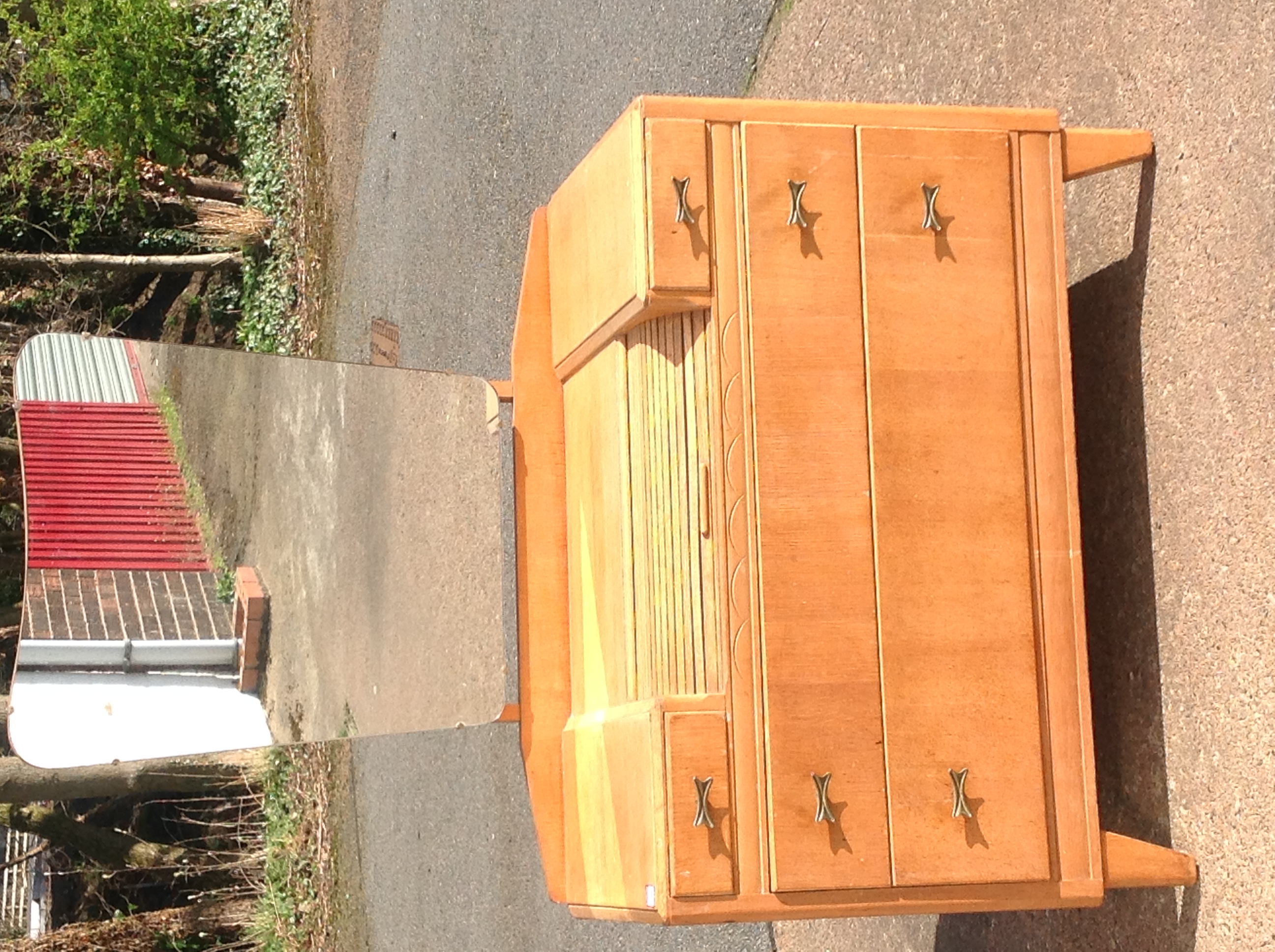 A Lebus oak dressing table