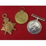 A trio oh 1914/18 medals awarded to Pte F Ballard (2509) of the 17th Lancers - all engraved. (3)
