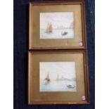 L Holmes, watercolours, Venetian studies, a pair, signed and dated 1926, mounted & gilt framed,